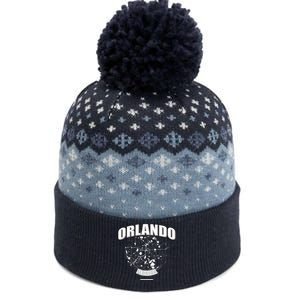 Orlando Florida Map The Baniff Cuffed Pom Beanie