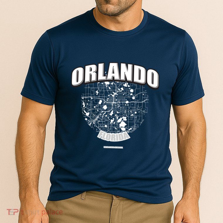 Orlando Florida Map Performance Shirt