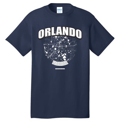 Orlando Florida Map Tall T-Shirt