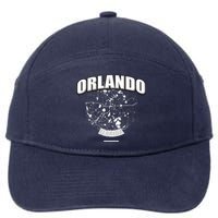 Orlando Florida Map 7-Panel Snapback Hat