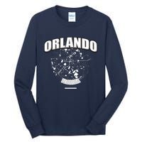 Orlando Florida Map Tall Long Sleeve T-Shirt