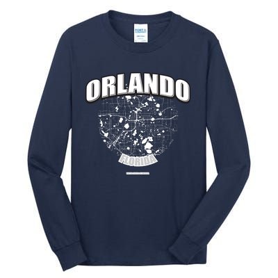 Orlando Florida Map Tall Long Sleeve T-Shirt