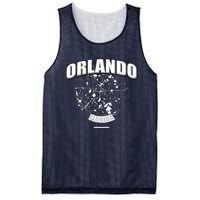 Orlando Florida Map Mesh Reversible Basketball Jersey Tank