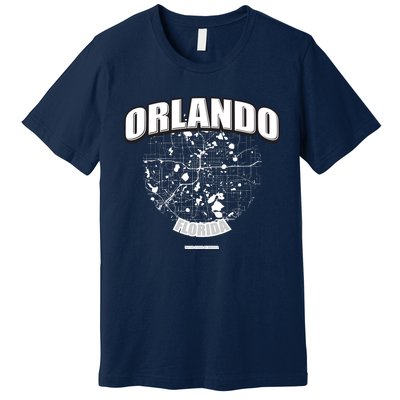 Orlando Florida Map Premium T-Shirt