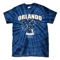 Orlando Florida Map Tie-Dye T-Shirt