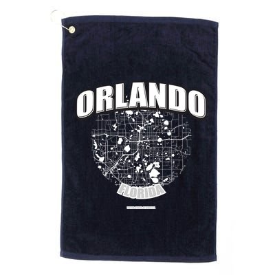 Orlando Florida Map Golf Towel