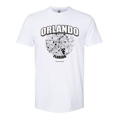 Orlando Florida Map Softstyle CVC T-Shirt