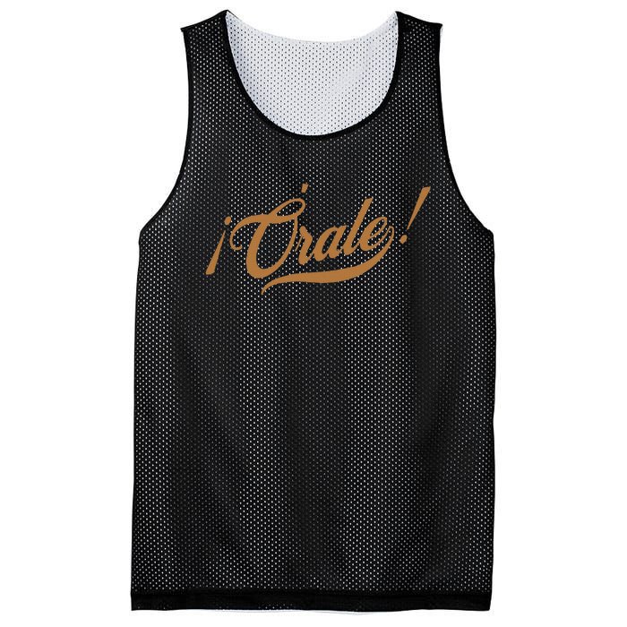 Orale! Funny Mexican Spanish Language Slang Mesh Reversible Basketball Jersey Tank