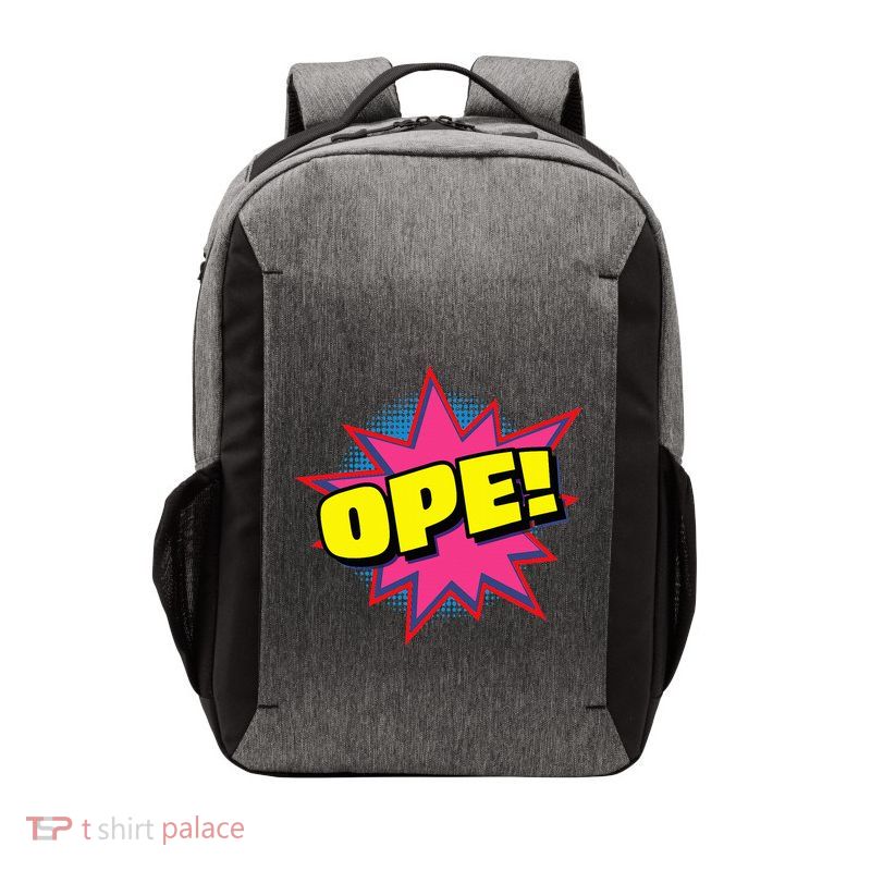 Ope Funny Midwest Slang Sorry Excuse Me Pardon Me Whoops Vector Backpack