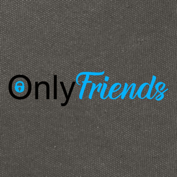 OnlyFriends Funny Meme Cotton Canvas Backpack