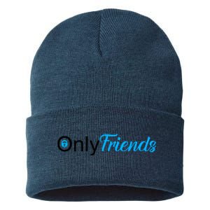 OnlyFriends Funny Meme Sustainable Knit Beanie