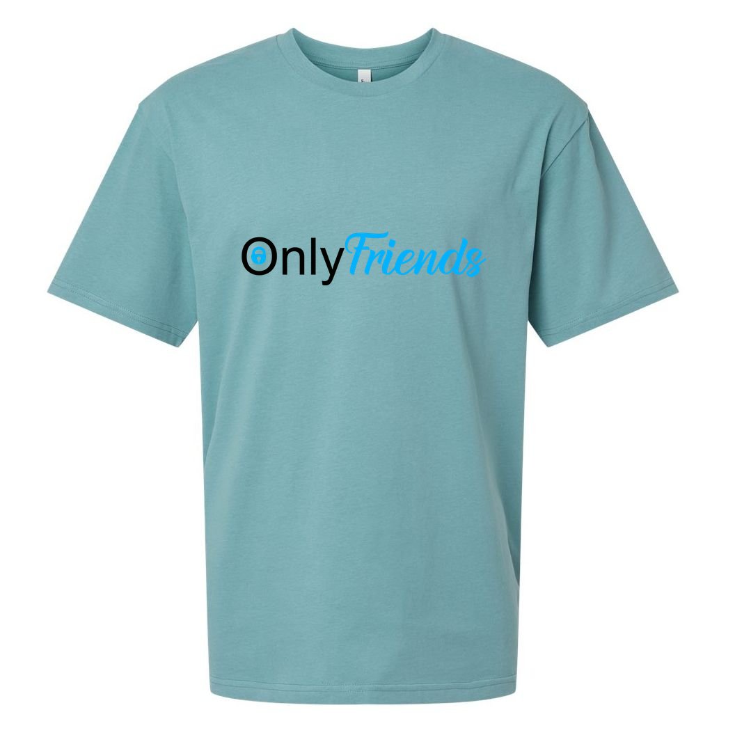 OnlyFriends Funny Meme Sueded Cloud Jersey T-Shirt