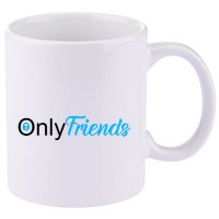 OnlyFriends Funny Meme 11oz C Handle Ceramic Mug