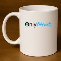 OnlyFriends Funny Meme 11oz C Handle Ceramic Mug