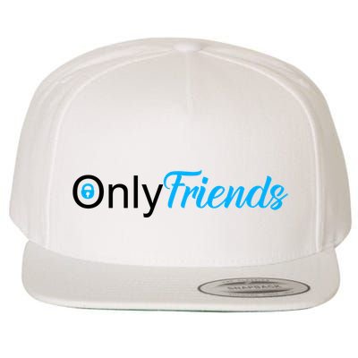 OnlyFriends Funny Meme Wool Snapback Cap