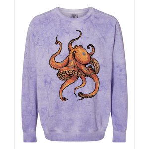 Octopus For Men Women Boy Girl Colorblast Crewneck Sweatshirt