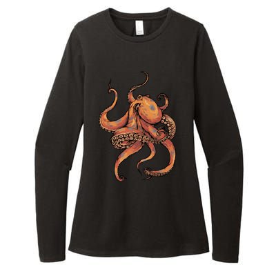 Octopus For Men Women Boy Girl Womens CVC Long Sleeve Shirt