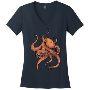 Octopus For Men Women Boy Girl Women's V-Neck T-Shirt