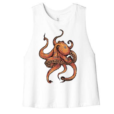 Octopus For Men Women Boy Girl Women's Racerback Cropped Tank