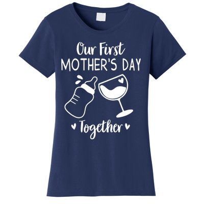 Our First Mothers Day Matching Wo Baby First Time Mom Women's T-Shirt