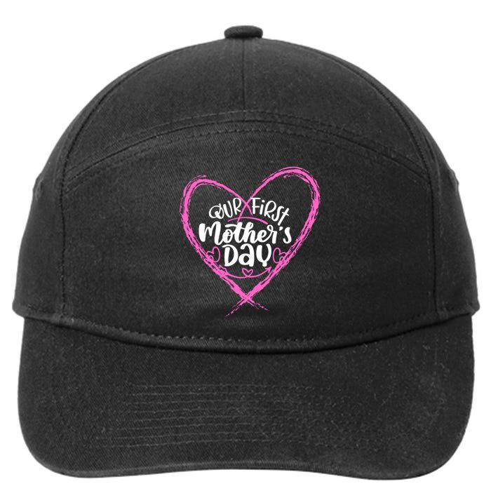 Our First Mothers Day 7-Panel Snapback Hat