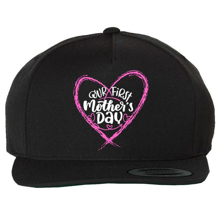 Our First Mothers Day Wool Snapback Cap