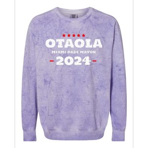 Otaola For Mayor Miami Dade 2024 Vota Republicano Colorblast Crewneck Sweatshirt