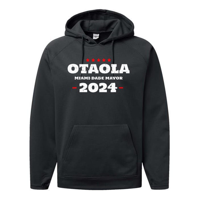 Otaola For Mayor Miami Dade 2024 Vota Republicano Performance Fleece Hoodie