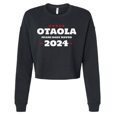Otaola For Mayor Miami Dade 2024 Vota Republicano Cropped Pullover Crew
