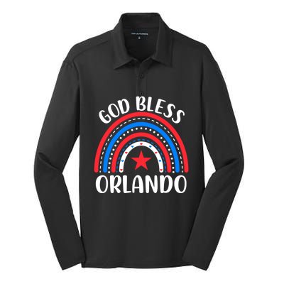 Orlando Florida Meaningful Gift I Love Orlando Florida Usa Gift Silk Touch Performance Long Sleeve Polo