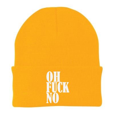 Oh Fuck No Funny Sarcastic Humorous Knit Cap Winter Beanie