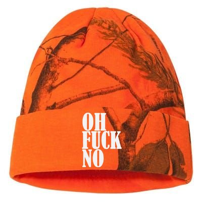 Oh Fuck No Funny Sarcastic Humorous Kati Licensed 12" Camo Beanie