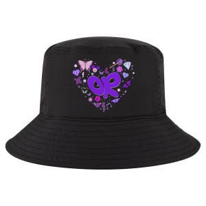 Olivia First Name Personalized Groovy 80S Heart Cool Comfort Performance Bucket Hat