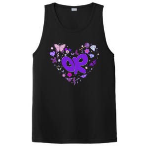 Olivia First Name Personalized Groovy 80S Heart PosiCharge Competitor Tank