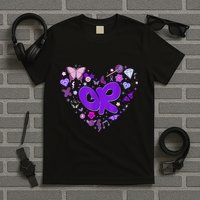 Olivia First Name Personalized Groovy 80s Heart T-Shirt