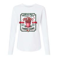 Old Fashioned North Pole Candy Cane Company Elf Christmas Womens Cotton Relaxed Long Sleeve T-Shirt