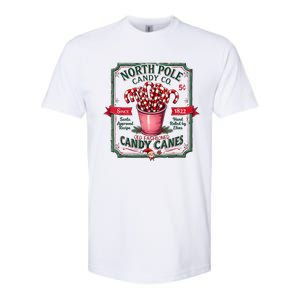 Old Fashioned North Pole Candy Cane Company Elf Christmas Softstyle CVC T-Shirt