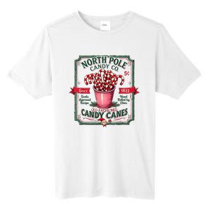 Old Fashioned North Pole Candy Cane Company Elf Christmas Tall Fusion ChromaSoft Performance T-Shirt