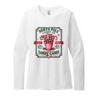 Old Fashioned North Pole Candy Cane Company Elf Christmas Womens CVC Long Sleeve Shirt