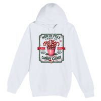 Old Fashioned North Pole Candy Cane Company Elf Christmas Premium Pullover Hoodie