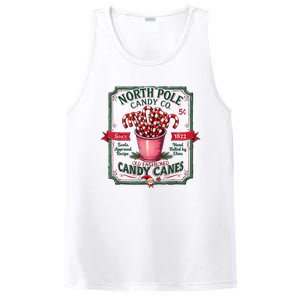 Old Fashioned North Pole Candy Cane Company Elf Christmas PosiCharge Competitor Tank