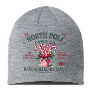 Old Fashioned North Pole Elf Christmas Candy Cane Company Sustainable Beanie