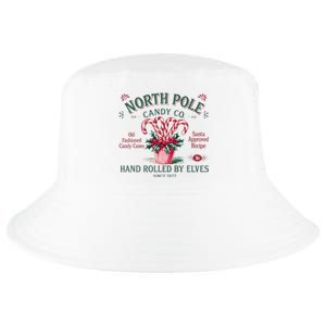 Old Fashioned North Pole Elf Christmas Candy Cane Company Cool Comfort Performance Bucket Hat