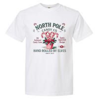 Old Fashioned North Pole Elf Christmas Candy Cane Company Garment-Dyed Heavyweight T-Shirt