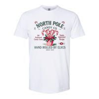 Old Fashioned North Pole Elf Christmas Candy Cane Company Softstyle CVC T-Shirt