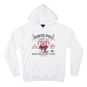 Old Fashioned North Pole Elf Christmas Candy Cane Company Hoodie