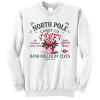 Old Fashioned North Pole Elf Christmas Candy Cane Company Sweatshirt