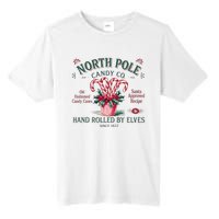 Old Fashioned North Pole Elf Christmas Candy Cane Company Tall Fusion ChromaSoft Performance T-Shirt