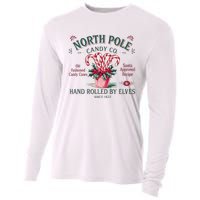 Old Fashioned North Pole Elf Christmas Candy Cane Company Cooling Performance Long Sleeve Crew