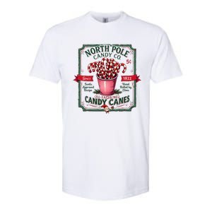 Old Fashioned North Pole Candy Cane Company Elf Christmas Softstyle CVC T-Shirt